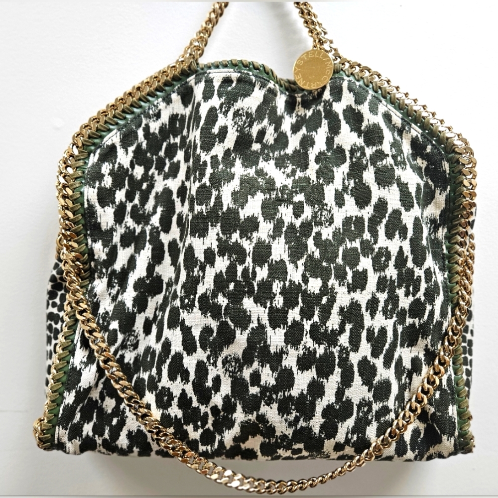 STELLA MCCARTNEY Leopard Animal Print Falabella Tote